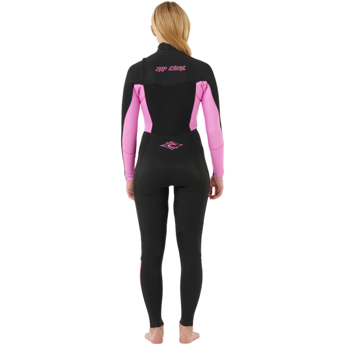 Rip Curl Women’s- Dawn Patrol 5/3 Chest Zip Wetsuit | Black/Pink