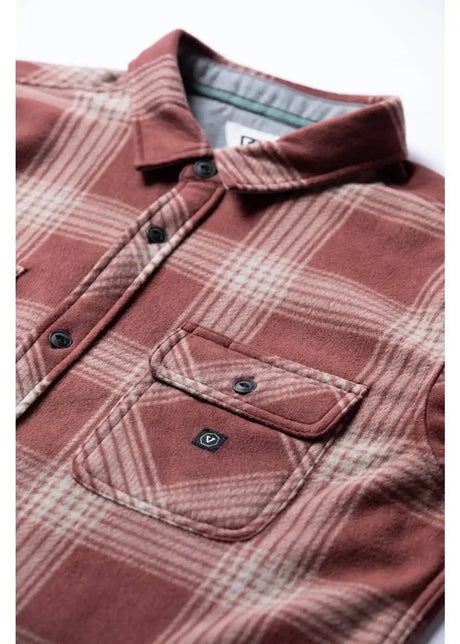 Vissla - Eco-zy LS Polar Flannel Shirt | Fired Brick