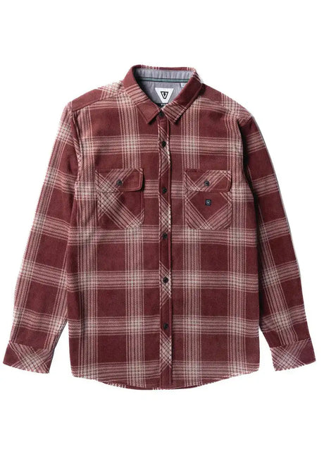 Vissla - Eco-zy LS Polar Flannel Shirt | Fired Brick