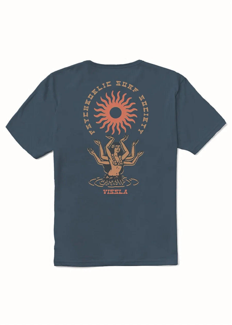 Vissla - Hula Hands Organic Tee | Dark denim