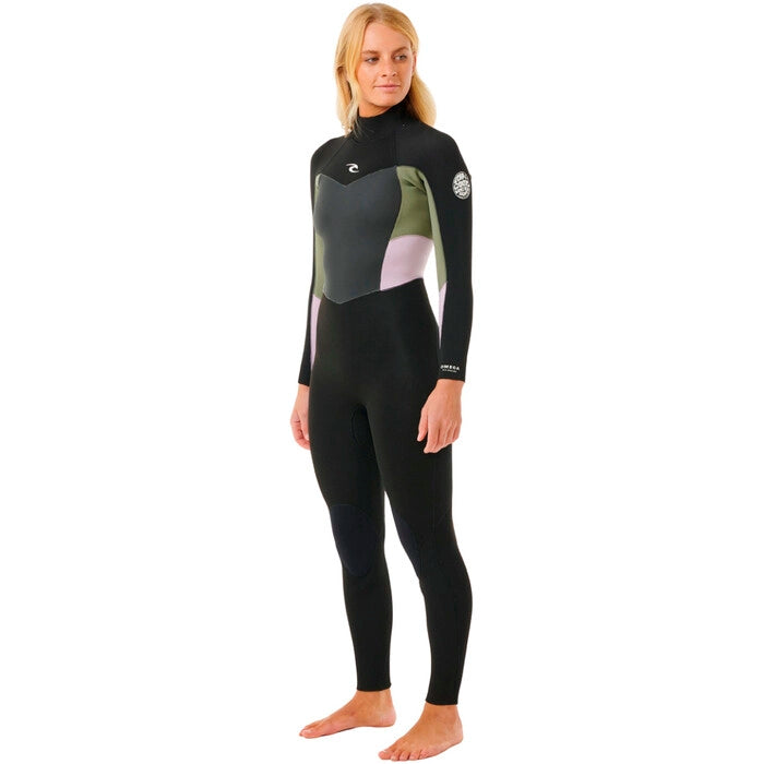 Rip Curl - 2025 Womens Omega 4/3 Back Zip Wetsuit | Khaki
