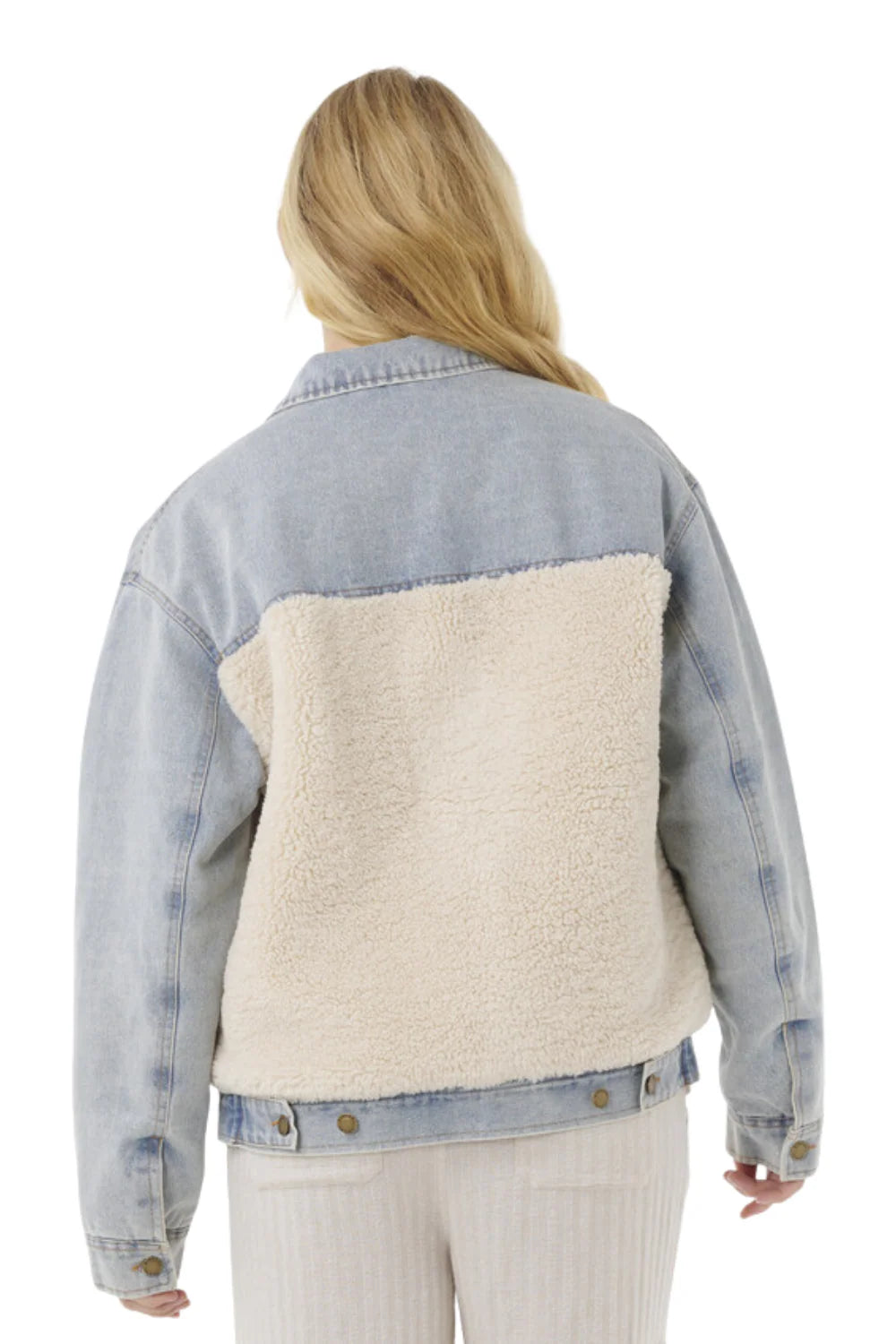 Rip Curl - Cruisin Sherpa Denim Jacket | Washed Blue