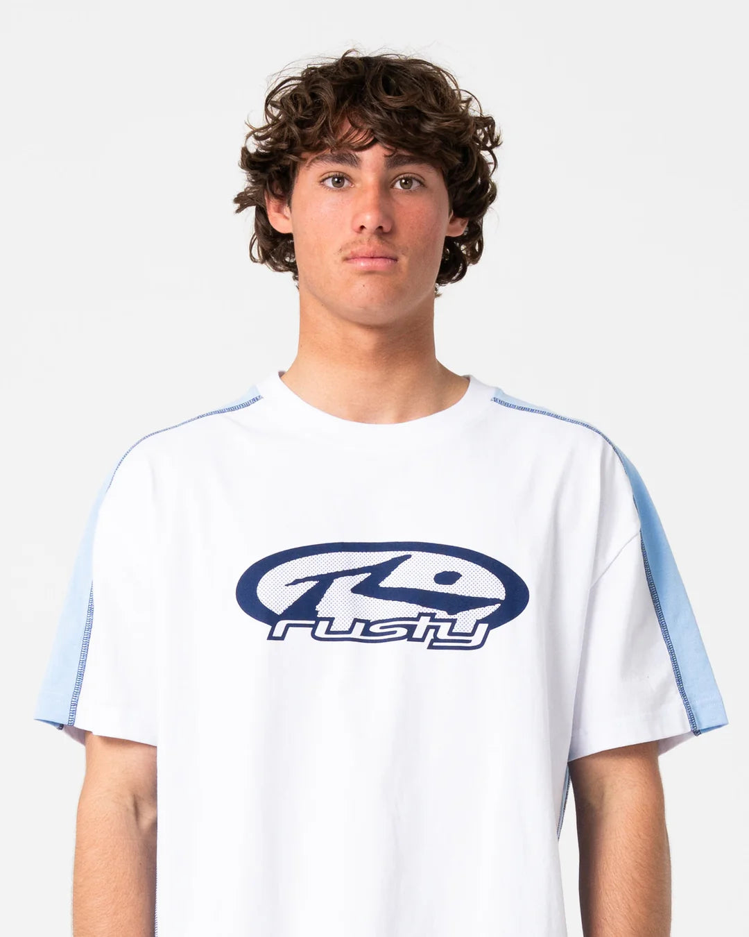 Rusty- Hit Up Short Sleeve Tee | White