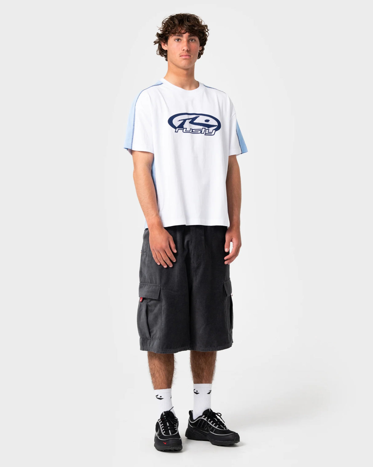 Rusty- Hit Up Short Sleeve Tee | White