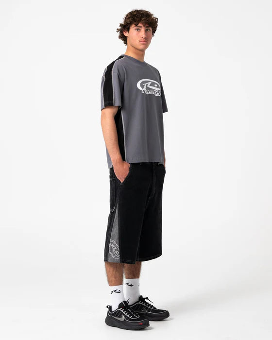 Rusty- Hit Up Short Sleeve Tee | Steel