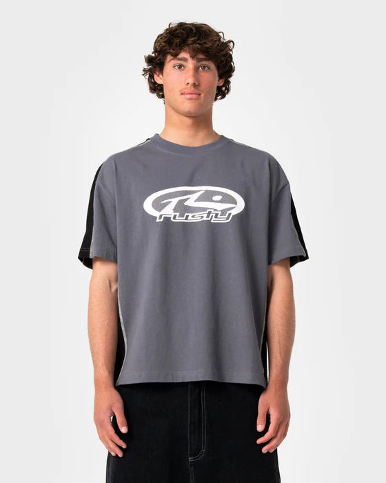 Rusty- Hit Up Short Sleeve Tee | Steel