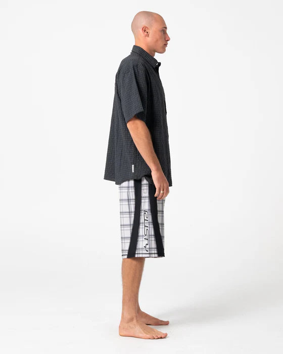 Rusty - Cyberpunk Fixed Waist Boardshort | Stone Grey