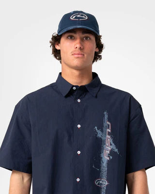 Rusty - Morning Glory Short Sleeve Shirt | Navy Blue