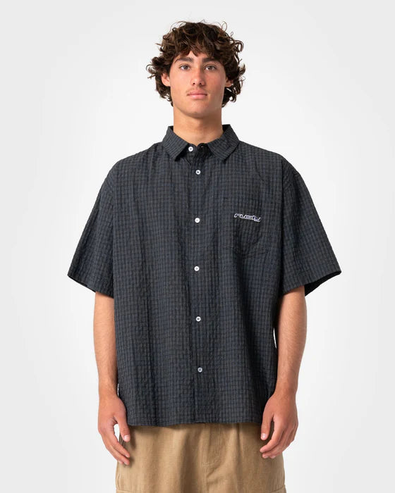 Rusty - Defender Short Sleeve Shirt |  Black