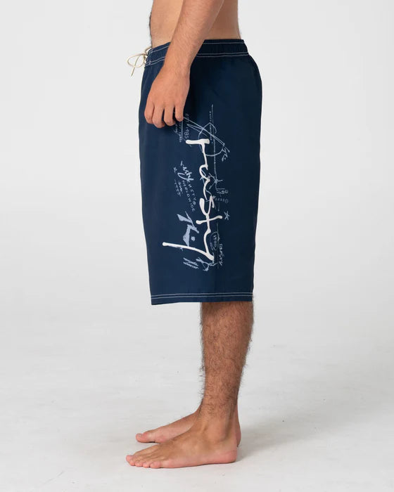 Rusty - Crisis Hybrid Waist Boardshort | Navy Blue
