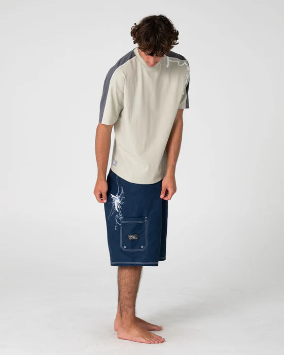 Rusty - Crisis Hybrid Waist Boardshort | Navy Blue