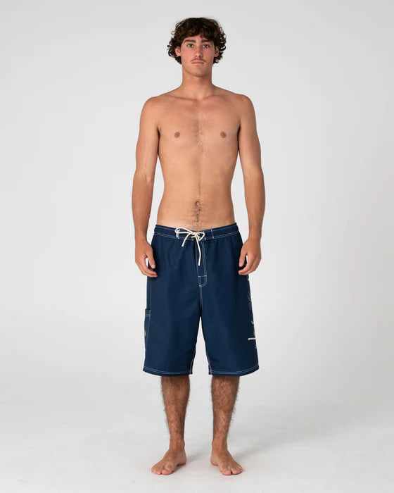 Rusty - Crisis Hybrid Waist Boardshort | Navy Blue