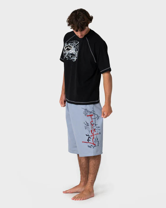 Rusty - Crisis Hybrid Waist Boardshort | Stone Grey