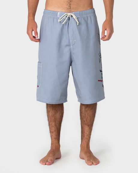 Rusty - Crisis Hybrid Waist Boardshort | Stone Grey