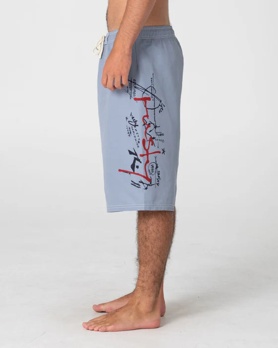 Rusty - Crisis Hybrid Waist Boardshort | Stone Grey