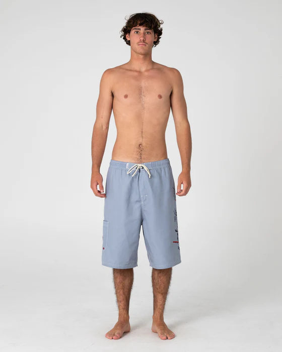 Rusty - Crisis Hybrid Waist Boardshort | Stone Grey