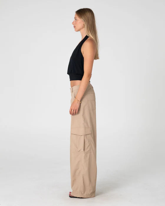 Rusty - Melrose Loose Low Rise Cargo Pant | Abbey Stone