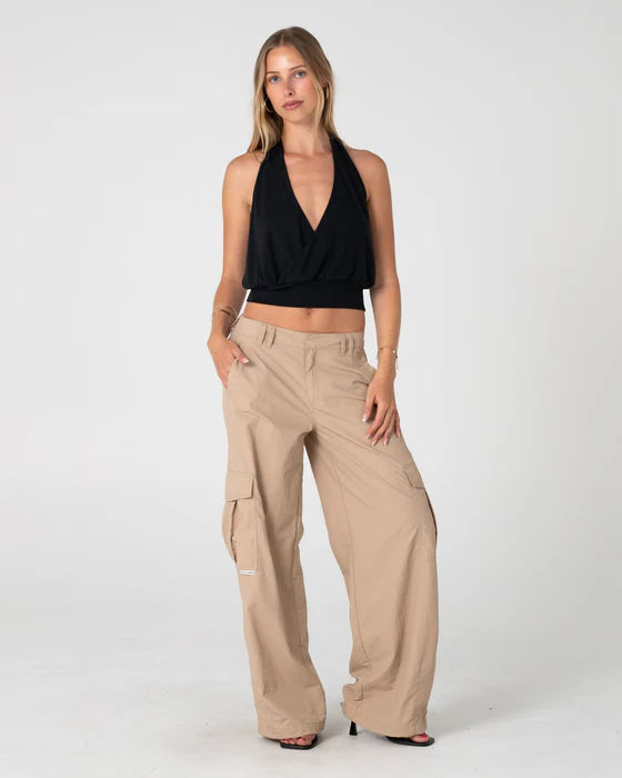 Rusty - Melrose Loose Low Rise Cargo Pant | Abbey Stone