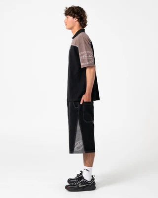 Rusty - Cyber Crime Short Sleeve Polo |  Black