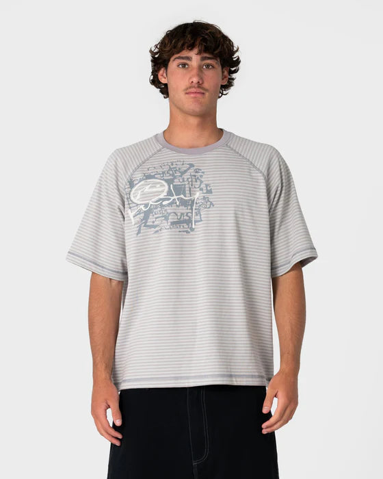 Rusty - Riddle Me This Short Sleeve Tee | Stone Grey