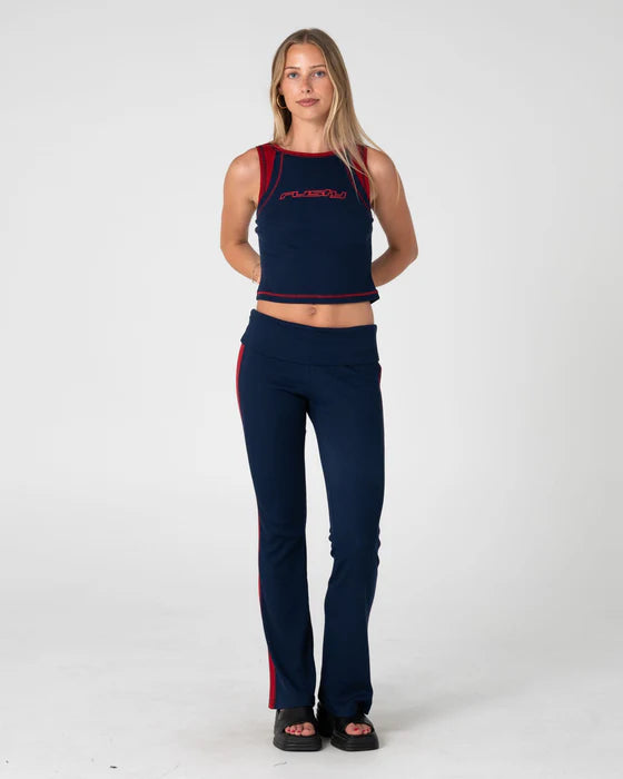 Rusty - Zing Zap Contrast Tank | Navy Blue
