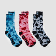 Globe - All Tied Up Crew Socks | Multi 3pk (Size 7-11)