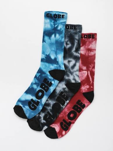Globe - All Tied Up Crew Socks | Multi 3pk (Size 7-11)