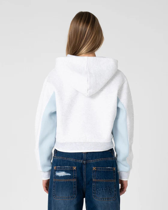 Rusty - Mini Two Tides Cropped Hooded Fleece | Ecru Marle