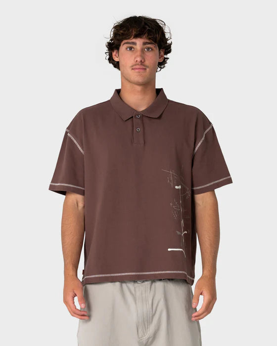 Rusty - Funkshen Short Sleeve Polo |  Pinecone