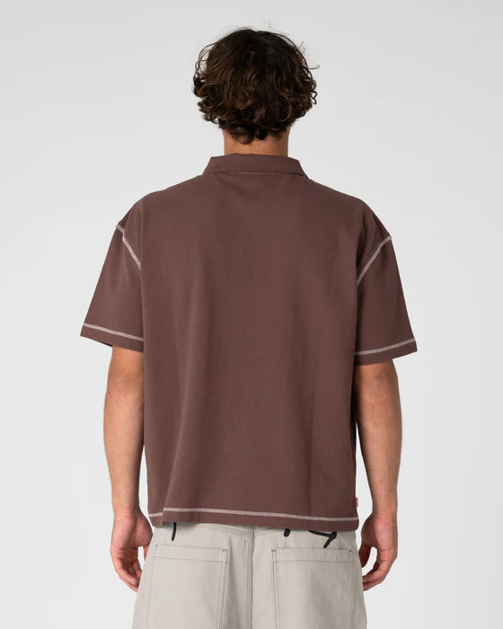 Rusty - Funkshen Short Sleeve Polo |  Pinecone