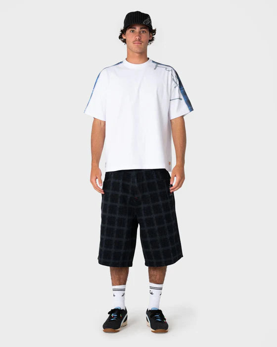 Rusty - Griddy Wide Baggy Jort | Black Out