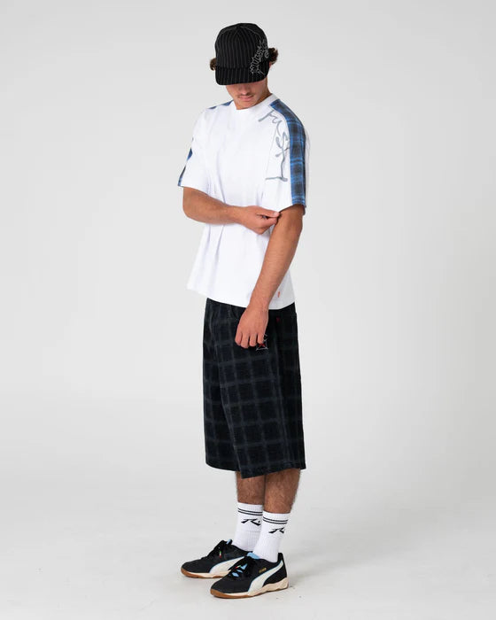 Rusty - Griddy Wide Baggy Jort | Black Out