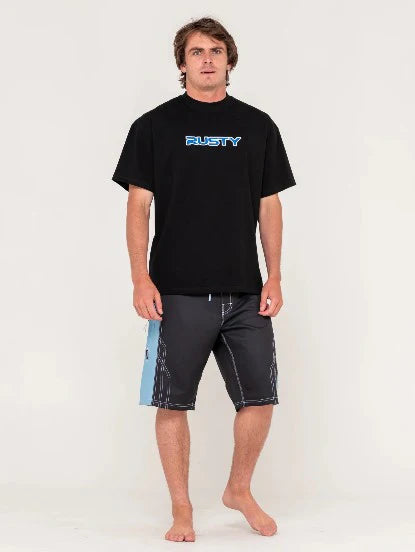 Rusty - Tombstones Fixed Waist Boardshort | Balck/Blue