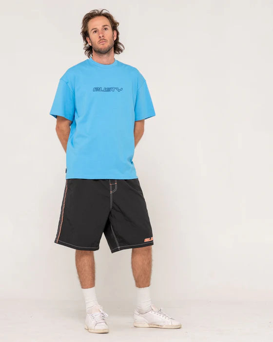 Rusty - Flip Daddy 22” Boardshort | Black/Orange