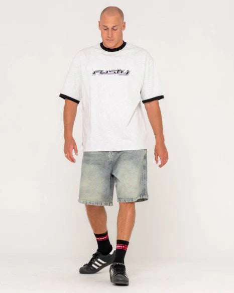 Rusty - Dead Ringer Short Sleeve Tee | Ecru Marle