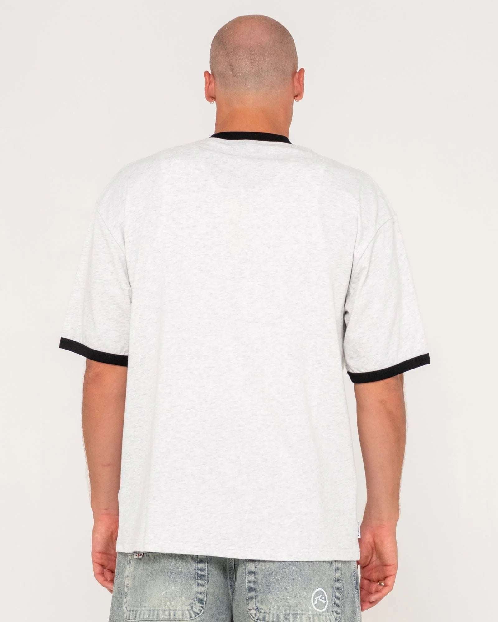 Rusty - Dead Ringer Short Sleeve Tee | Ecru Marle