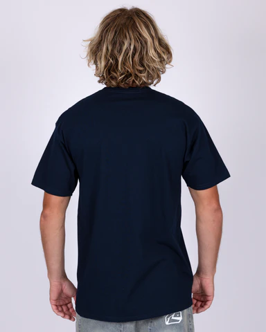 Rusty - Double Or Nothin Short Sleeve Tee | Navy