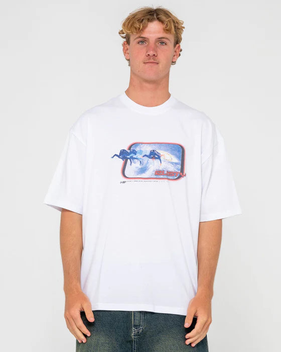 Rusty - Tidal Kombat Short Sleeve Tee | White