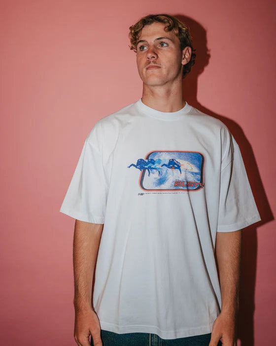 Rusty - Tidal Kombat Short Sleeve Tee | White
