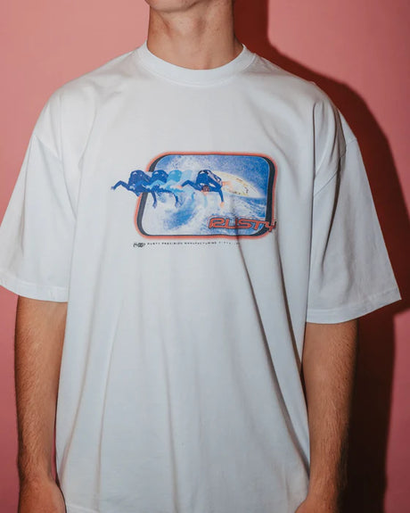 Rusty - Tidal Kombat Short Sleeve Tee | White
