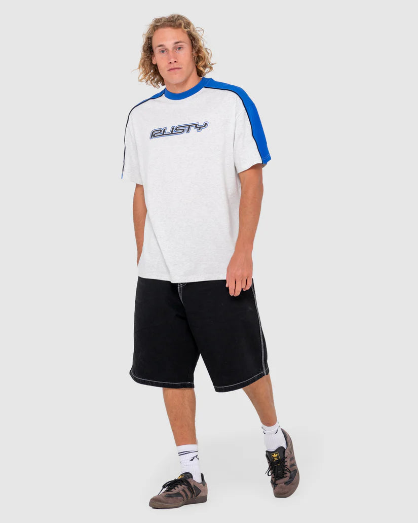 Rusty - Straight Shooter Short Sleeve Tee | Ecru Marle
