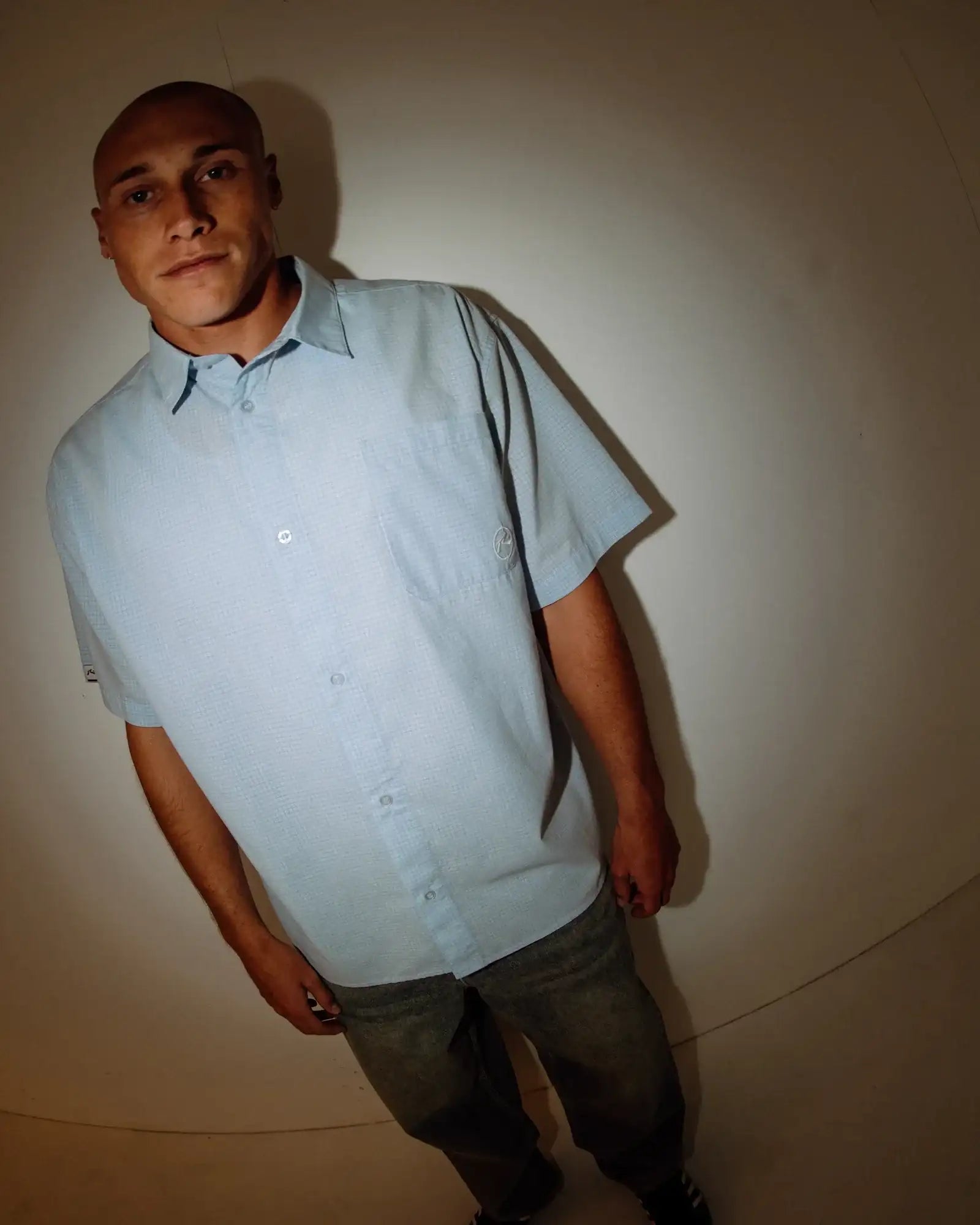 Rusty - Hoodus Check Short Sleeve Shirt |  Smoke Blue