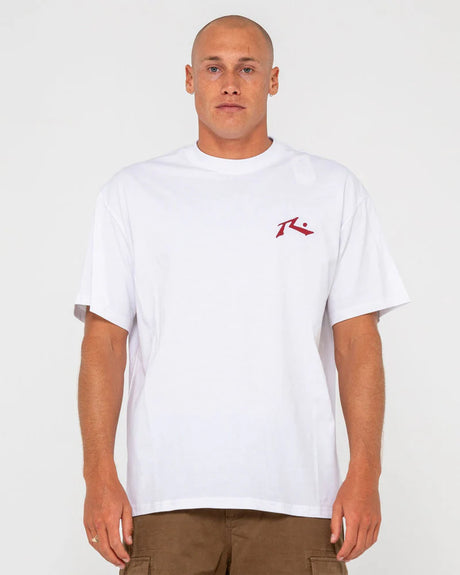 Rusty - Competition Short Sleeve Tee | White/Red
