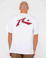Rusty - Competition Short Sleeve Tee | White/Red
