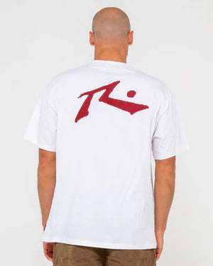 Rusty - Competition Short Sleeve Tee | White/Red