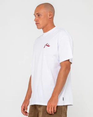 Rusty - Competition Short Sleeve Tee | White/Red
