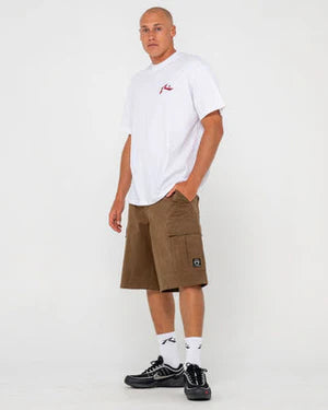 Rusty - Competition Short Sleeve Tee | White/Red