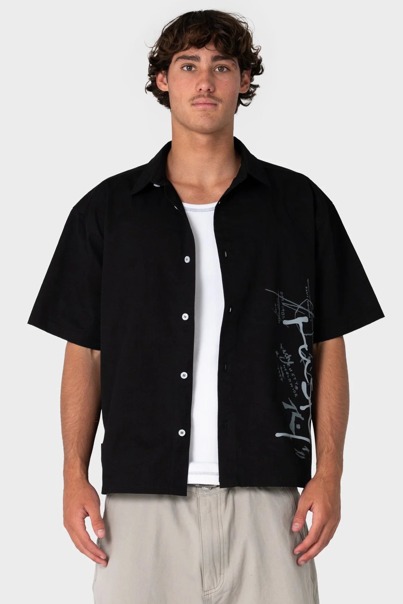 Rusty - Crisis Short Sleeve Shirt | Black