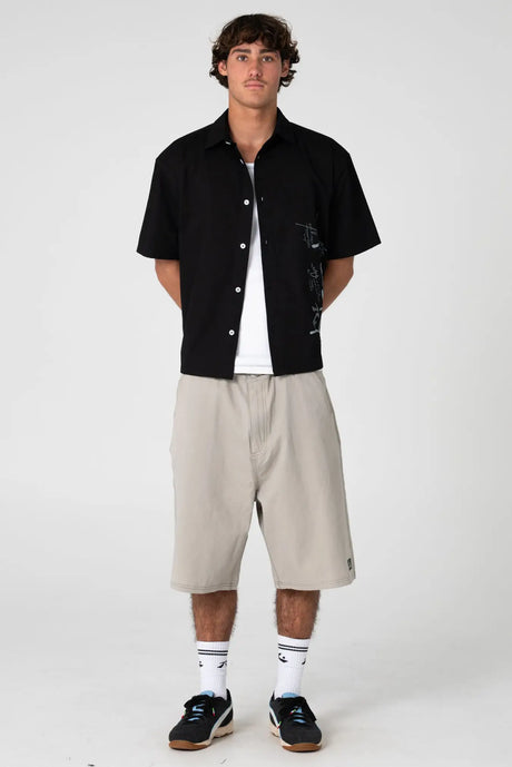 Rusty - Crisis Short Sleeve Shirt | Black