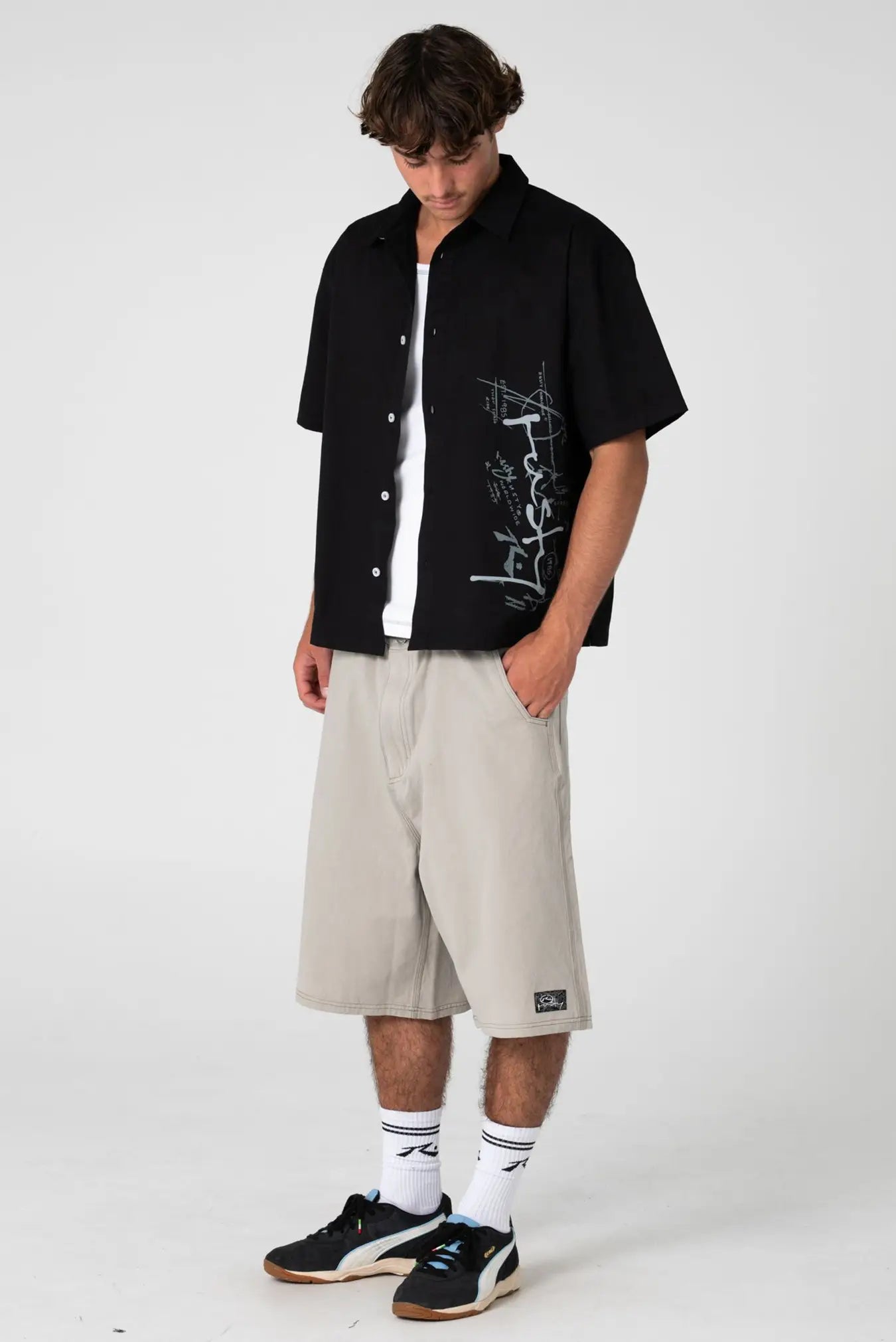 Rusty - Crisis Short Sleeve Shirt | Black